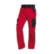 FHB Pantalon de travail BRUNO rouge-noir 64 robuste 300 g/m²
