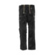 FHB Pantalon de travail EGON 66 noir Trenkercord triple fil avec cuir véritable