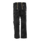 FHB Pantalon de travail EGON noir 90 Trenkercord triple fil avec cuir véritable