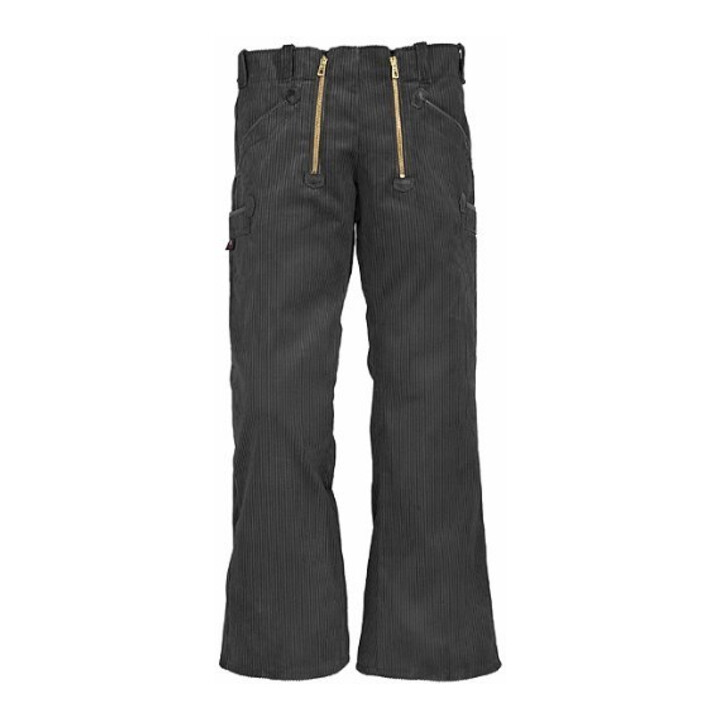 FHB Pantalon de travail FRIEDRICH Trenkercord noir Taille 52 Largeur de jambe 65 cm