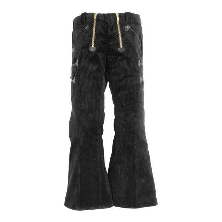 FHB Pantalon de travail GUSTAV noir 48 Trenkercord triple fil cuir véritable