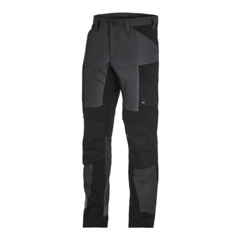 FHB Pantalon de travail Leo, T. 58, anthracite/noir