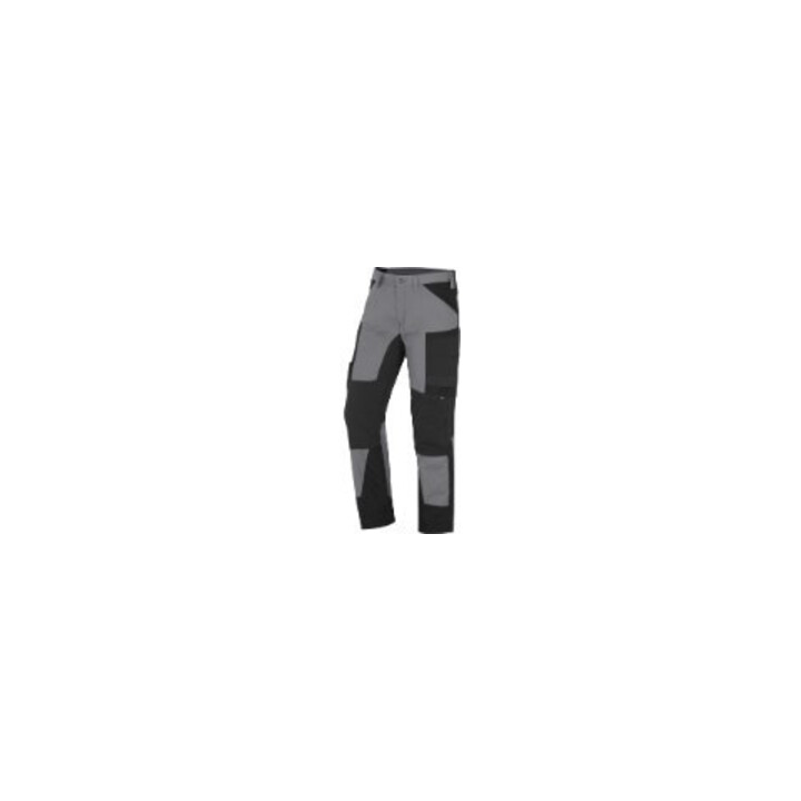 FHB Pantalon de travail MIO gris-noir 56 élastique