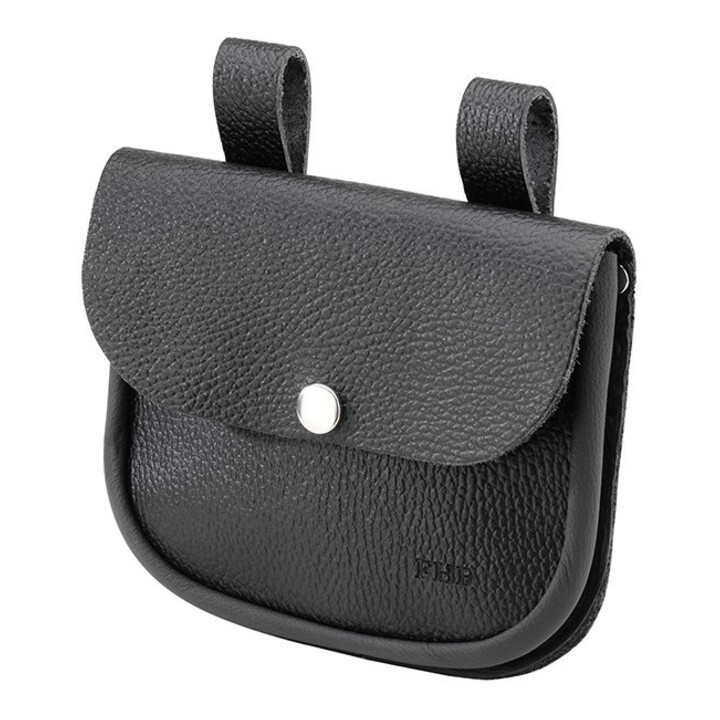 FHB Pochette à clous HARTWIG noire avec rabat