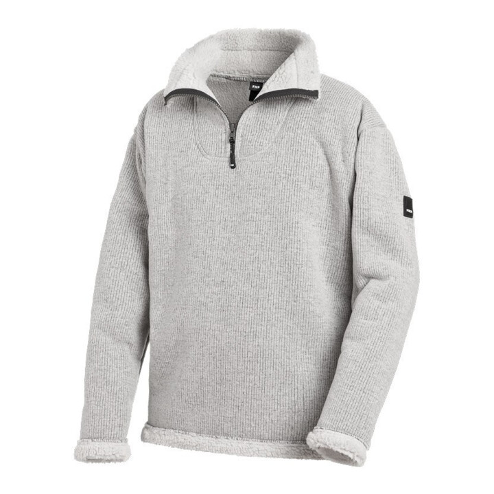 FHB Pull-over en fausse fourrure ROBERT gris M