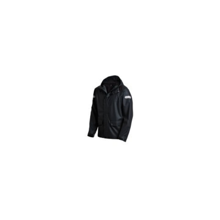 FHB Regenjacke RAINER schwarz 2XL PU-Stretch EN 343