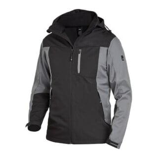FHB Softshell-Jacke JANNIK grau-schwarz 5XL