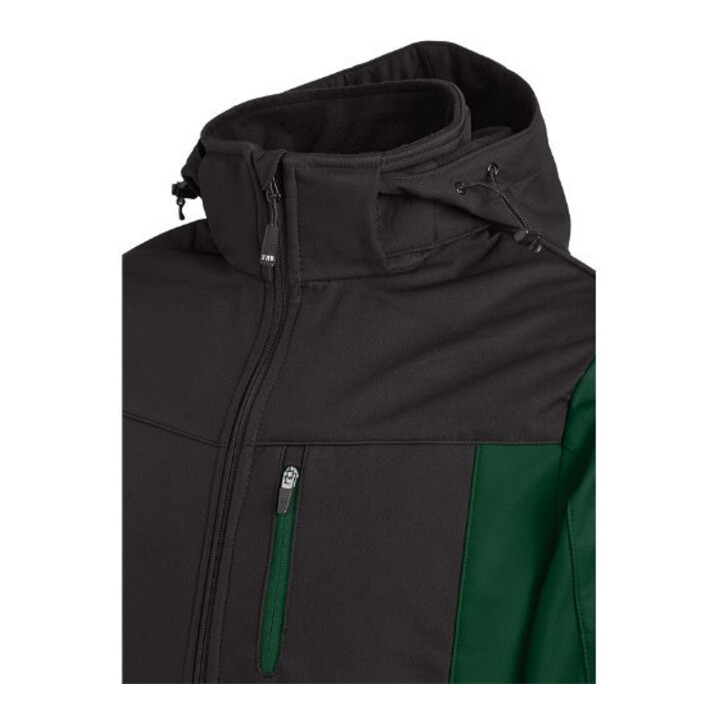 FHB Softshell-Jacke JANNIK grün-schwarz 3XL