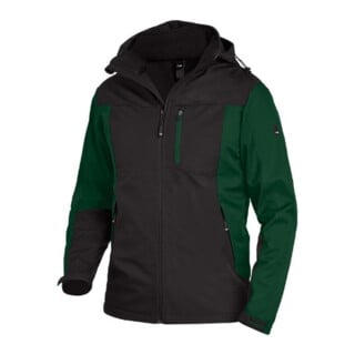 FHB Softshell-Jacke JANNIK grün-schwarz 4XL