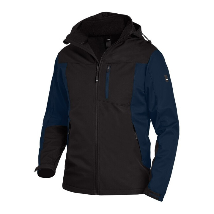 FHB Softshell-Jacke JANNIK marine-schwarz 3XL