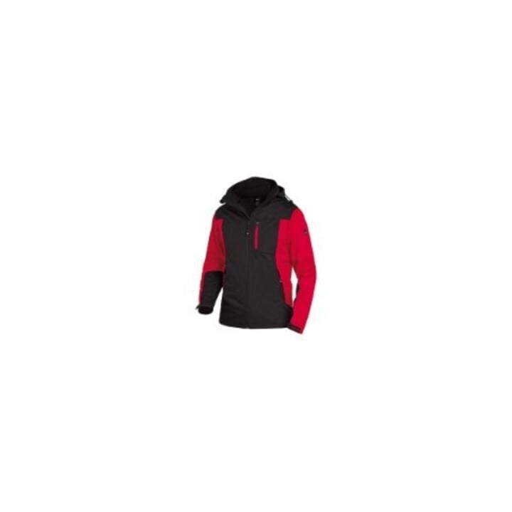FHB Softshell-Jacke JANNIK rot-schwarz 3XL