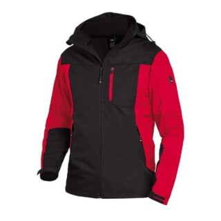 FHB Softshell-Jacke JANNIK rot-schwarz S