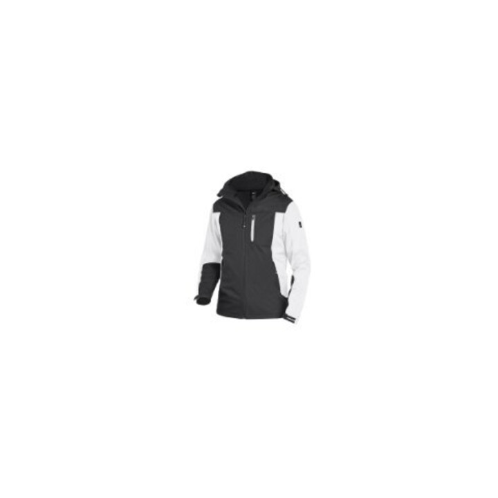 FHB Softshell-Jacke JANNIK weiß-anthrazit 2XL