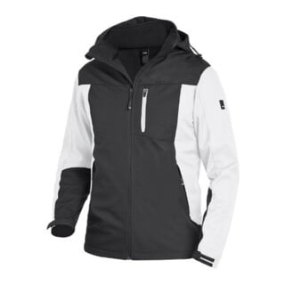 FHB Softshell-Jacke JANNIK weiß-anthrazit S