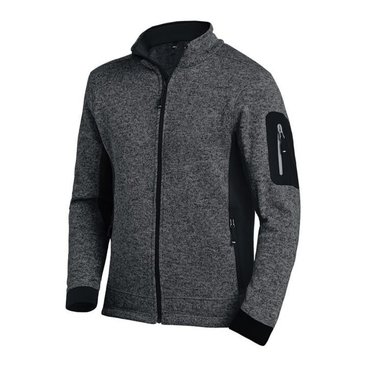 FHB Strickfleecejacke CHRISTOPH Gr. M anthrazit/schwarz 100 % PES 1 St.