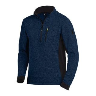 FHB Troyer PATRICK Strick-Fleece marine-schwarz M