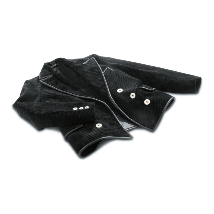 FHB Veste de corp GERHARD noir 48 Trenkercord triple fil cuir véritable
