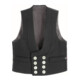 FHB Veste de corporation DETLEF noire Zwirn-Doppelpilot 102