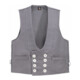 FHB Veste de corporation DETLEF Zwirn-Doppelpilot grise 44