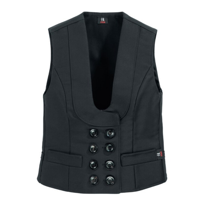 FHB Veste de corporation KLARA noire 36 Zwirn-Doppelpilot