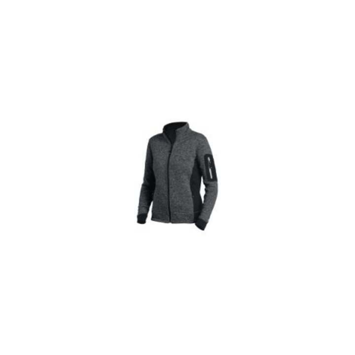 FHB Veste femme MARIEKE en maille polaire anthracite-noir XL