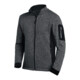 FHB Veste homme CHRISTOPH en maille polaire anthracite-noir XS