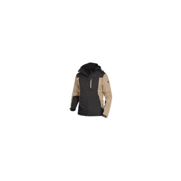 FHB Veste softshell JANNIK beige-noir L