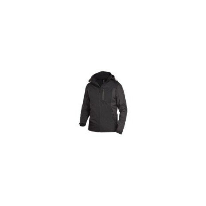 FHB Veste softshell JANNIK Gr.L anthracite/noir 100 % PES