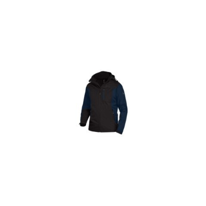 FHB Veste softshell JANNIK marine-noir 4XL