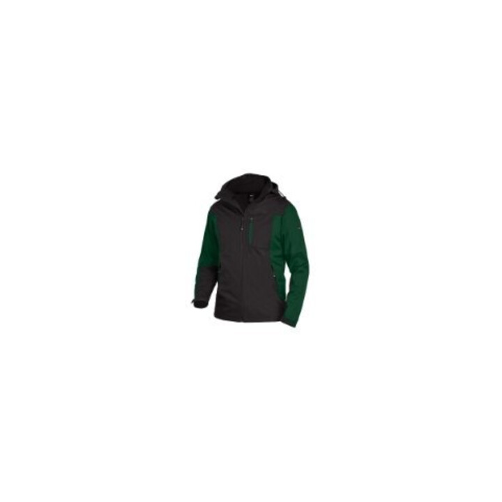 FHB Veste softshell JANNIK vert-noir S