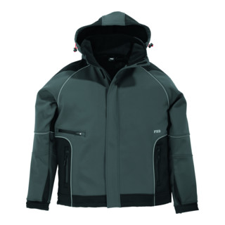 FHB WALTER Softshell-Jacke grau-schwarz Gr. L