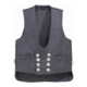 FHB Zunftweste JAKOB Zwirn-Doppelpilot grau 58