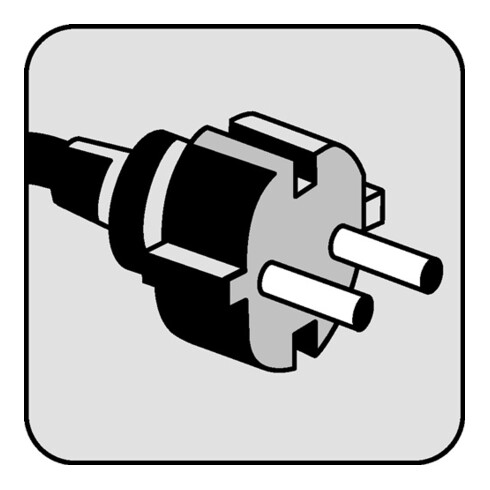 Schutzkontaktstecker 10-/16 A 250 V noir IP44 caoutchouc
