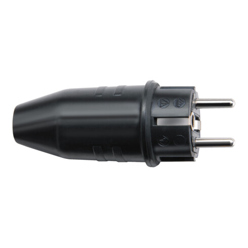 Fiche mâle de sécurité caoutchouc 230V/16A IP44