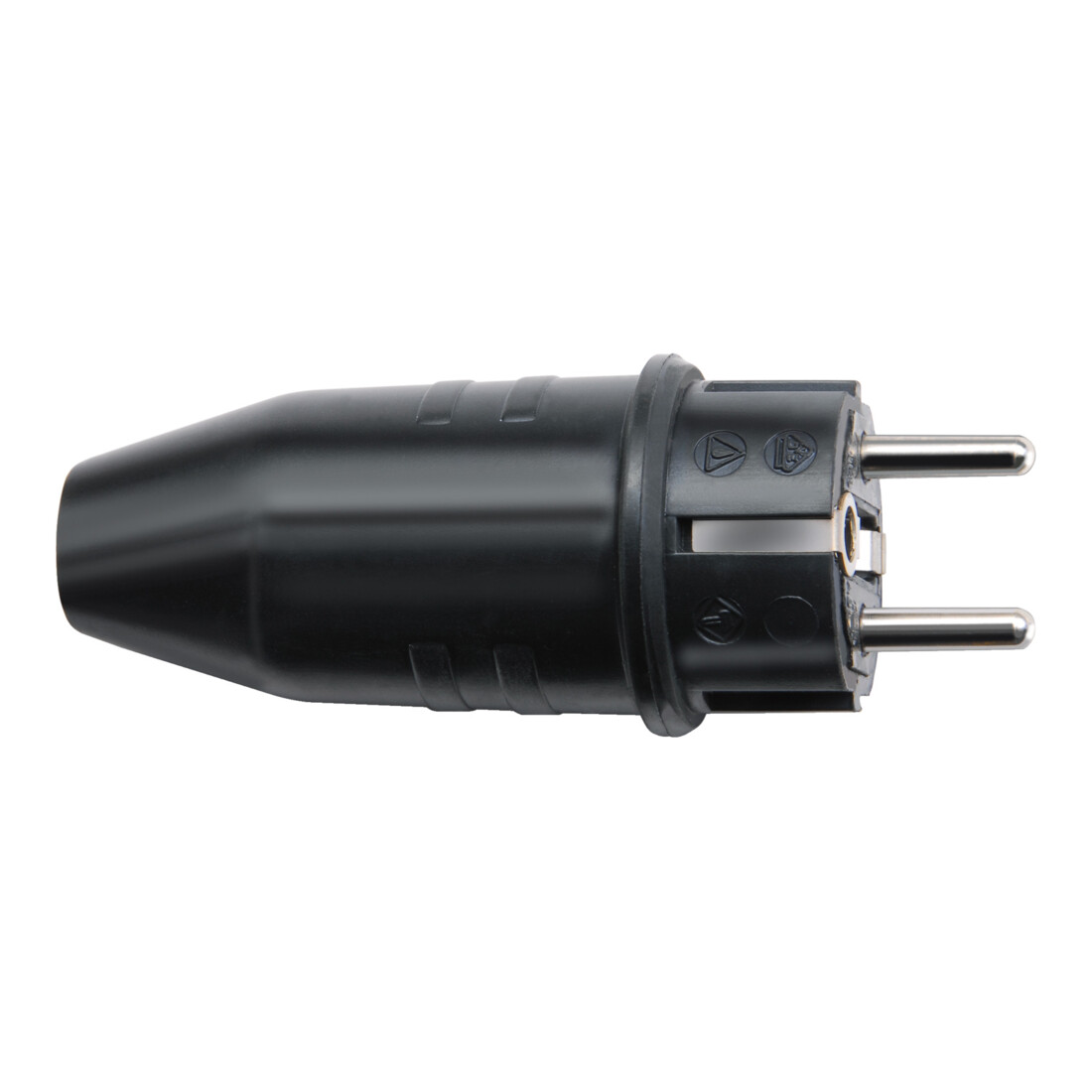 Fiche mâle de sécurité caoutchouc 230V/16A IP44