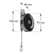 Fijnstabilisator tot 2,5 kg belasting (trekvast nylon koord)-3
