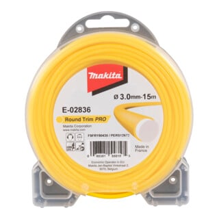 Fil de coupe rond Makita E-02836, 3,0mmx15m