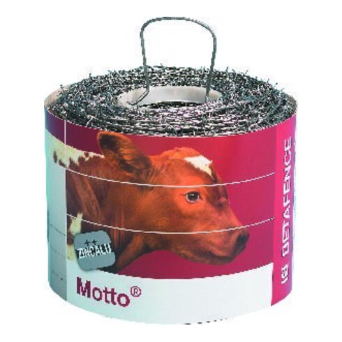 Fil de fer barbelé Stahlstacheldraht-Motto- Zincalu 50 m