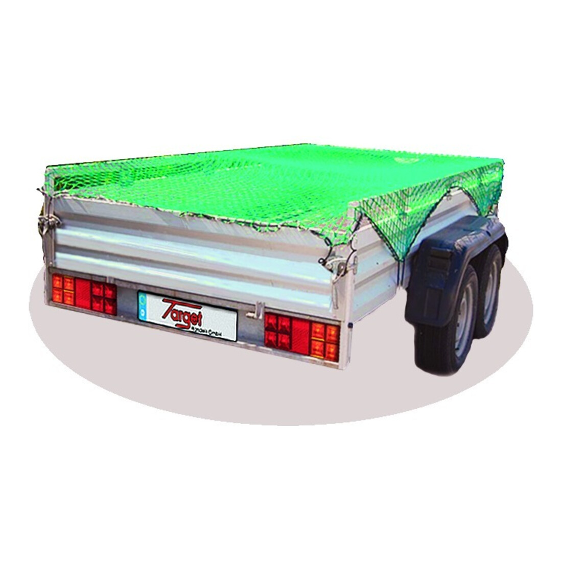 Filet de container L4×I3,0 m, ép.3 mm polypropylène, vert, maille 45 mm