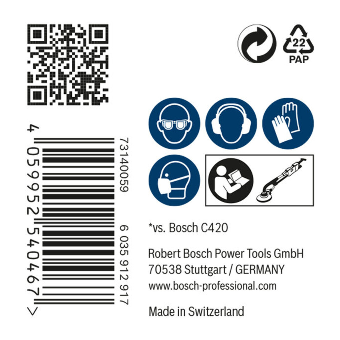 Filet de ponçage pour ponceuse de cloisons sèches Bosch EXPERT M480