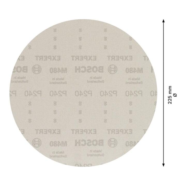 Filet de ponçage Bosch Expert M480 pour ponceuse de cloisons sèches, 225 mm, G 240