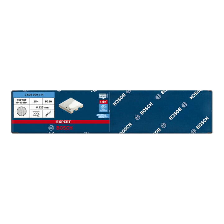 Filet de ponçage Bosch Expert M480 pour ponceuse de cloisons sèches, 225 mm, G 320