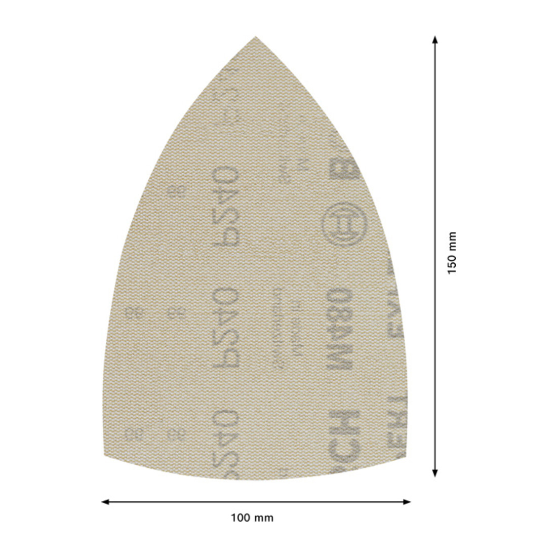 Filet de ponçage Bosch Expert M480 pour ponceuse delta, 100 x 150 mm, G 240
