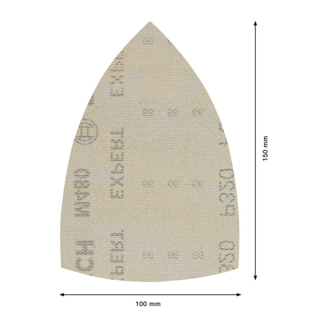 Filet de ponçage Bosch Expert M480 pour ponceuse delta, 100 x 150 mm, G 320