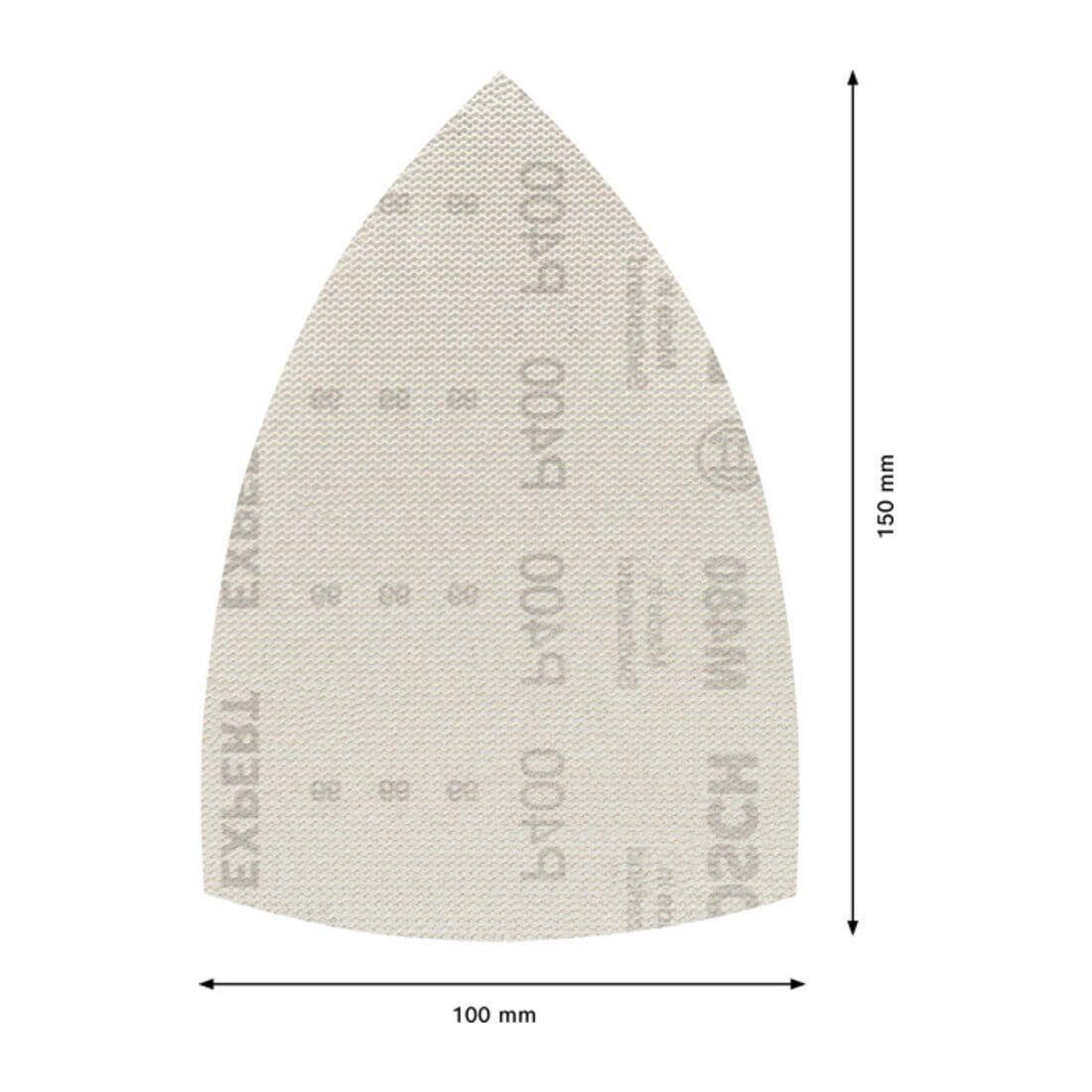 Filet de ponçage Bosch Expert M480 pour ponceuse delta, 100 x 150 mm, G 400