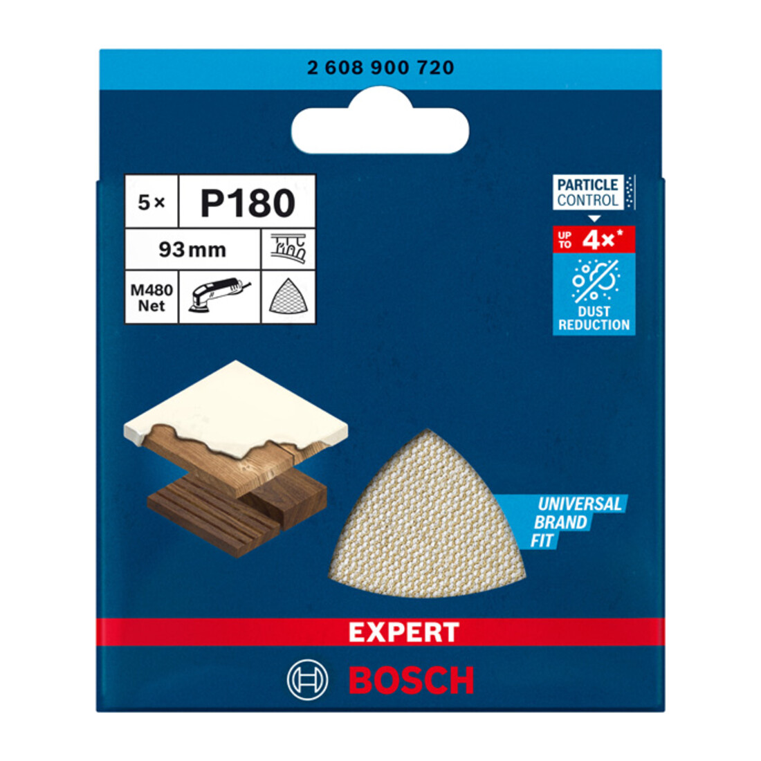 Filet de ponçage Bosch Expert M480 pour ponceuse Delta, 93 mm, G 180