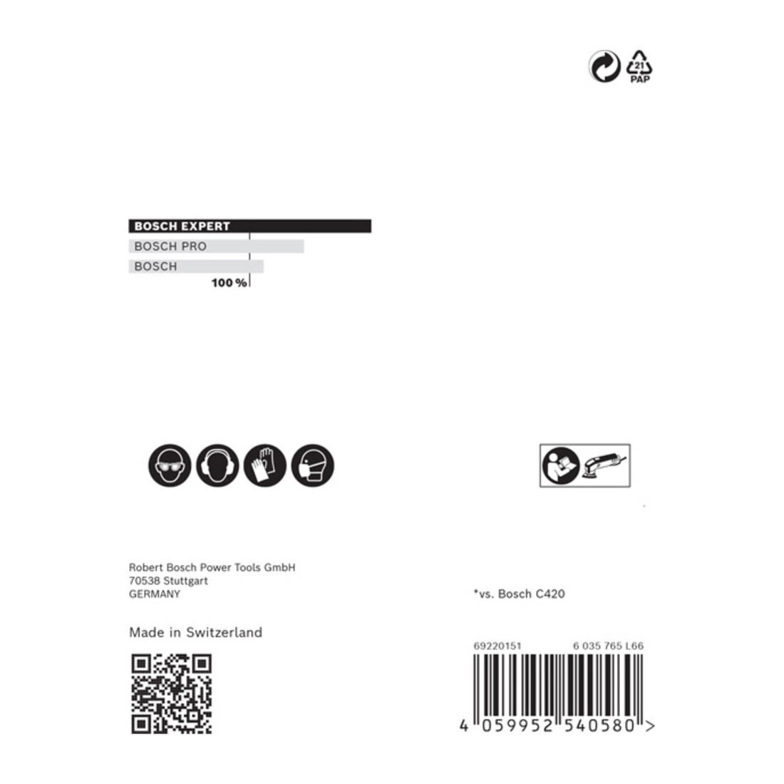 Filet de ponçage Bosch Expert M480 pour ponceuse Delta, 93 mm, G 180