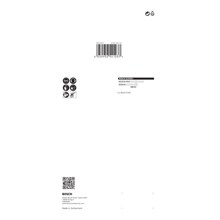 Filet de ponçage Bosch Expert M480 pour ponceuse orbitale, 115 x 230 mm, G 180