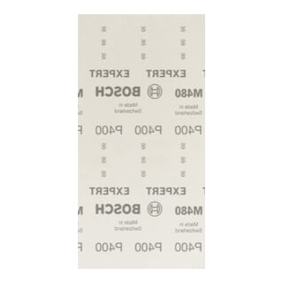 Filet de ponçage Bosch Expert M480 pour ponceuse orbitale, 115 x 230 mm, G 400