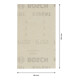 Filet de ponçage Bosch Expert M480 pour ponceuse orbitale, 80 x 133 mm, G 120-4